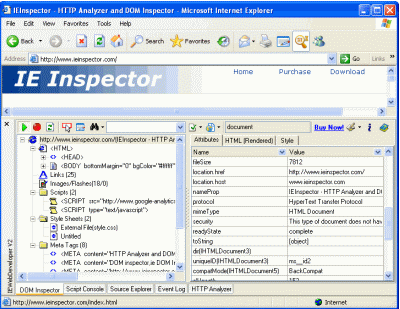 IEInspector IE WebDeveloper V2.4.1.110