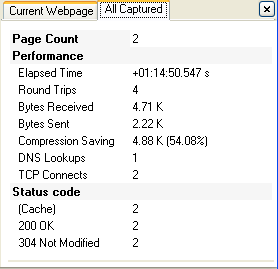 total summary panel