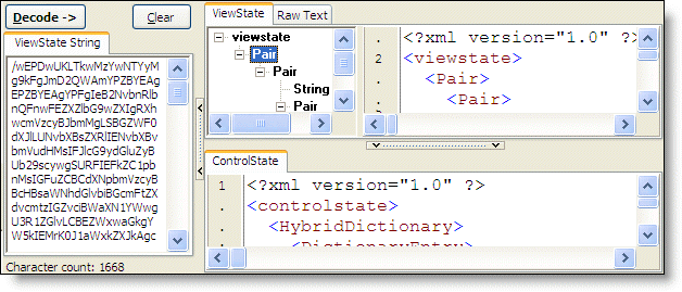 ASP.net Viewstate decoder